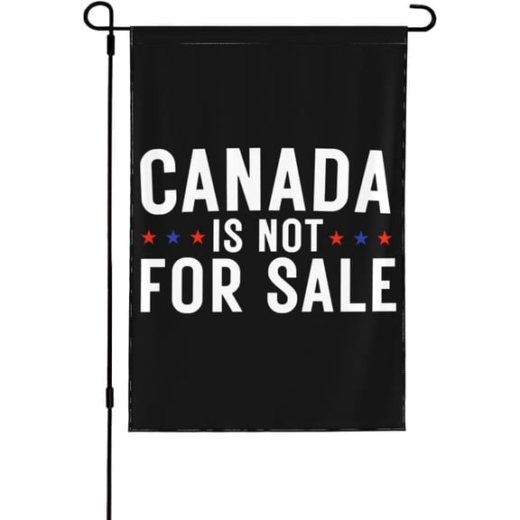 Le Canada N'est Pas Vendre Flag Garden Flags 12 x 18 Inches Double Sided Canadian Yard Flags for Indoor and Outdoor Decorations
