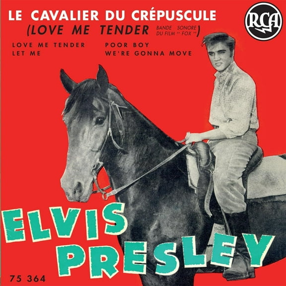 Elvis Presley Le Cavalier Du Crpuscule (Vinyl Record) 7" Single Clear Vinyl