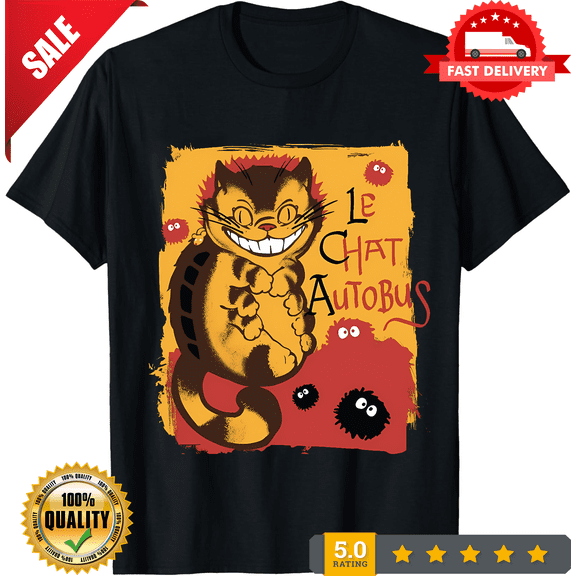 Le Chat Autobus Catbus T-Shirt Made in the USA Size S to 5XL, NEW TRENDING ITEM-TH70912