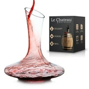 Le Chateau Wine Decanter - Hand Blown Lead Free Crystal Carafe (750ml) - Red Wine Aerator
