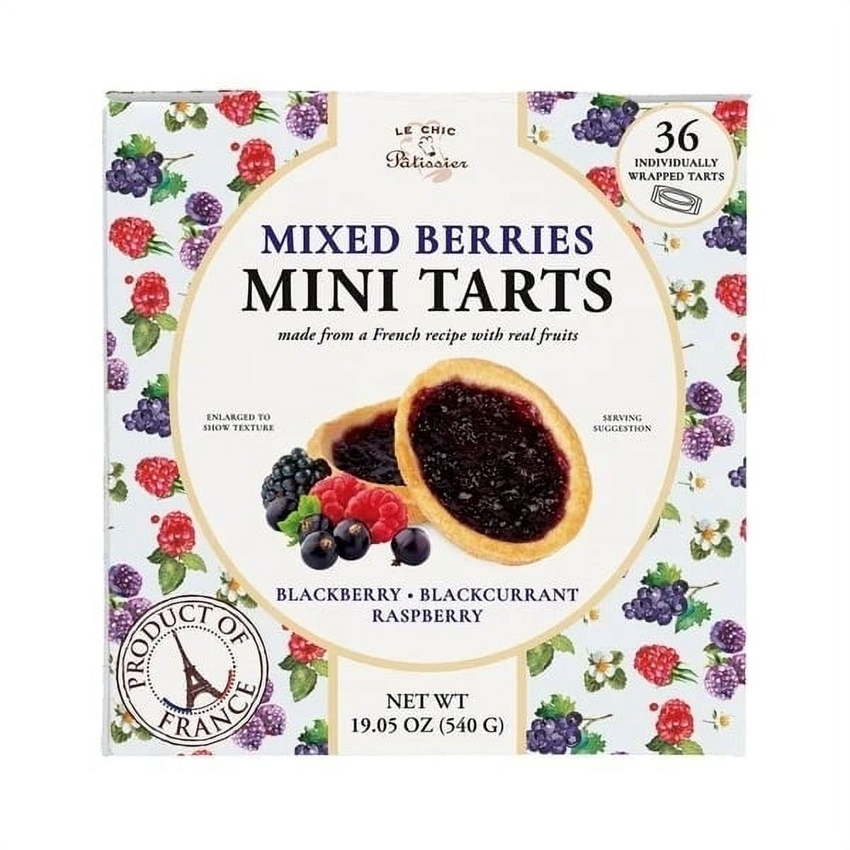 Le Chic Mixed Berries Mini Tarts, 36 Count