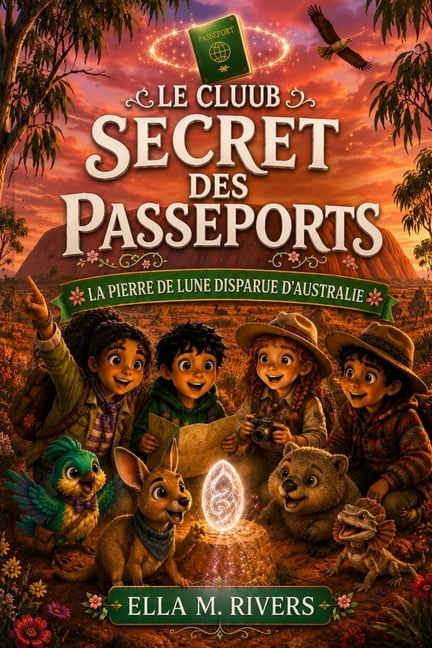 Le Club Secret Des Passeports: La pierre de lune disparue d'Australie, (Paperback)