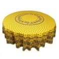 thumbnail image 1 of Le Cluny Lisa Yellow Coated Tablecloth 70" Round, 1 of 1