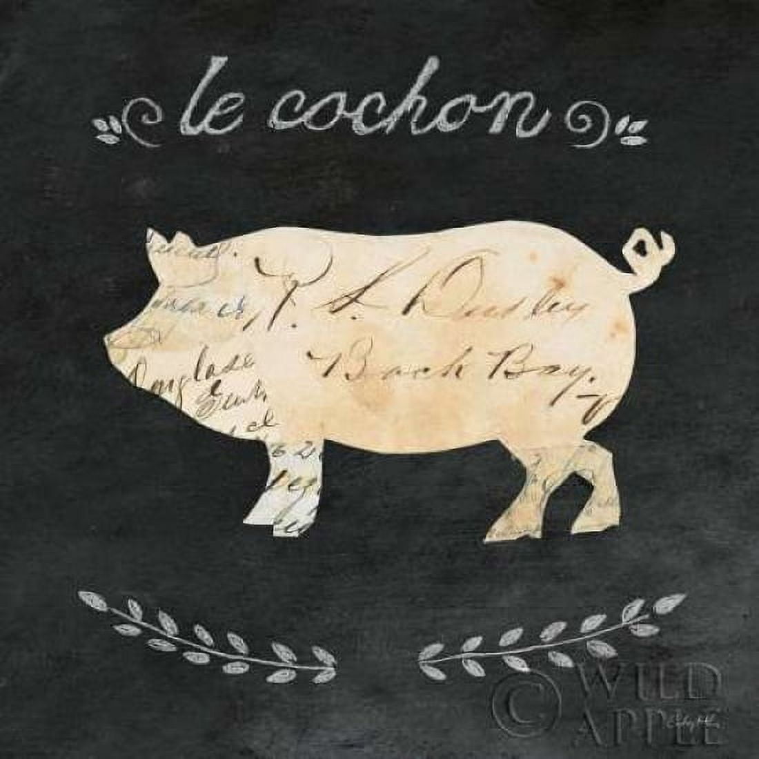 Le Cochon Cameo Sq Canvas Art - Courtney Prahl (24 x 24)