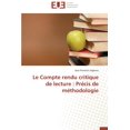 thumbnail image 1 of Omn.Univ.Europ. Le Compte Rendu Critique de Lecture: Precis de Methodologie, (Paperback), 1 of 1