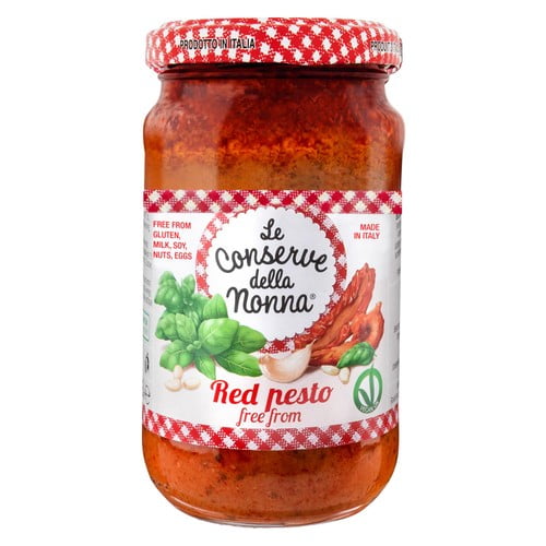 Le Conserve Della Nonna Vegan Red Pesto 190g, British Import (Pack of 2)