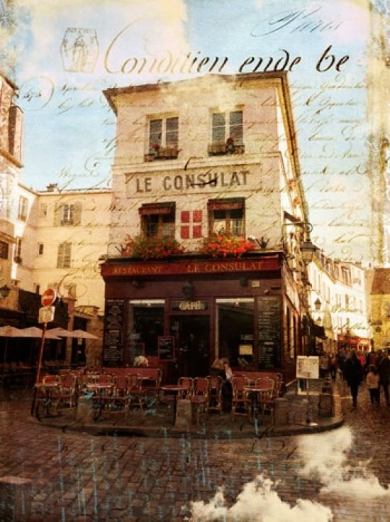 Le Consulat Canvas Art - Sandy Lloyd (20 x 27)