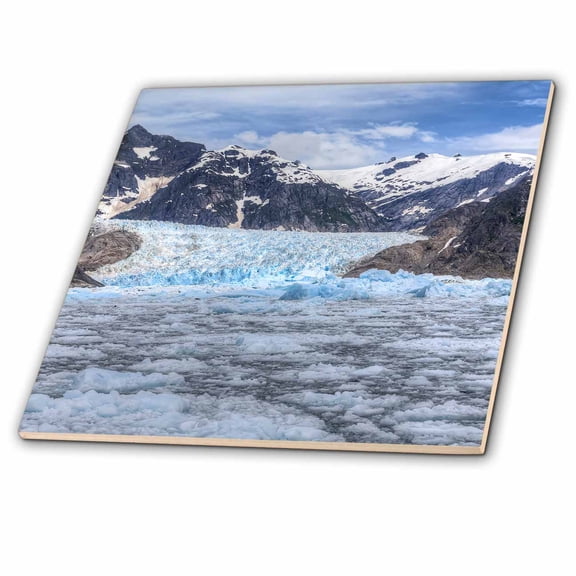 3dRose, Le Conte Glacier, Southernmost Glacier in Alaska near Petersburg, USA, 8 Inch Ceramic Tile
