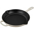 thumbnail image 1 of Le Creuset 11.75" Meringue Enameled Cast Iron Skillet, 1 of 1