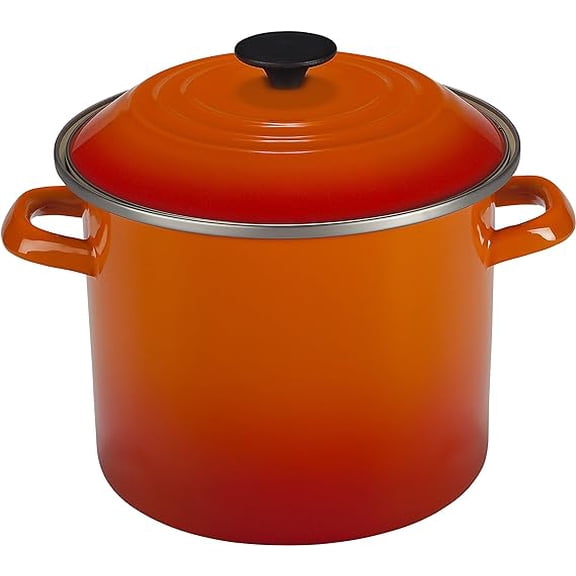 Le Creuset Enamel on Steel 8 Quart Stockpot Flame