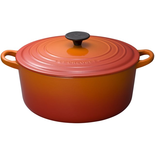 Le Creuset Casting Enamel Pot Cocotte Rondo 30 cm Orange Gas IH Oven