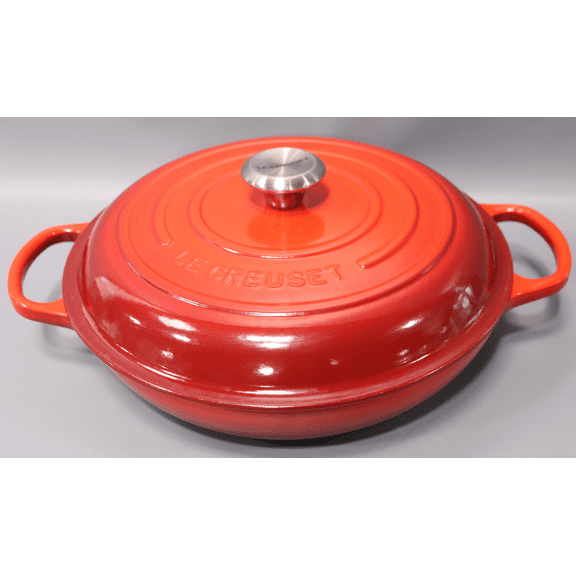 Le Creuset Enameled Cast Iron Signature Braiser, 3.5 qt., Cerise Cerise 3.5 Qt