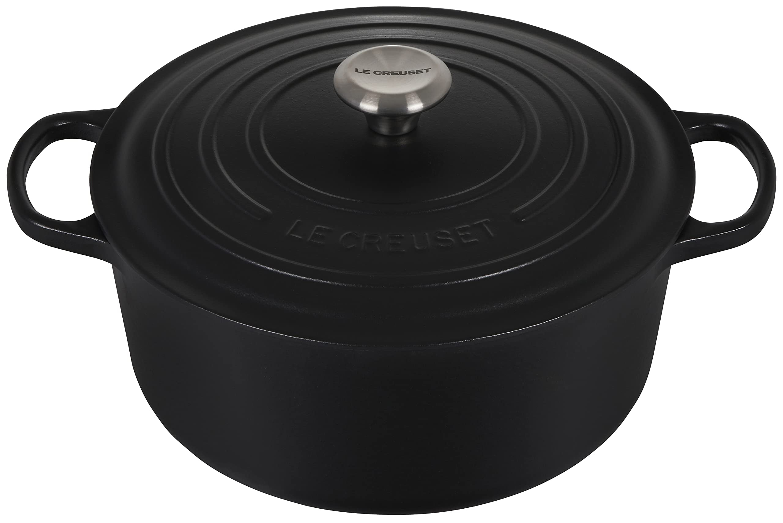 Le Creuset 7.25 qt Licorice Enameled Cast Iron Dutch Oven