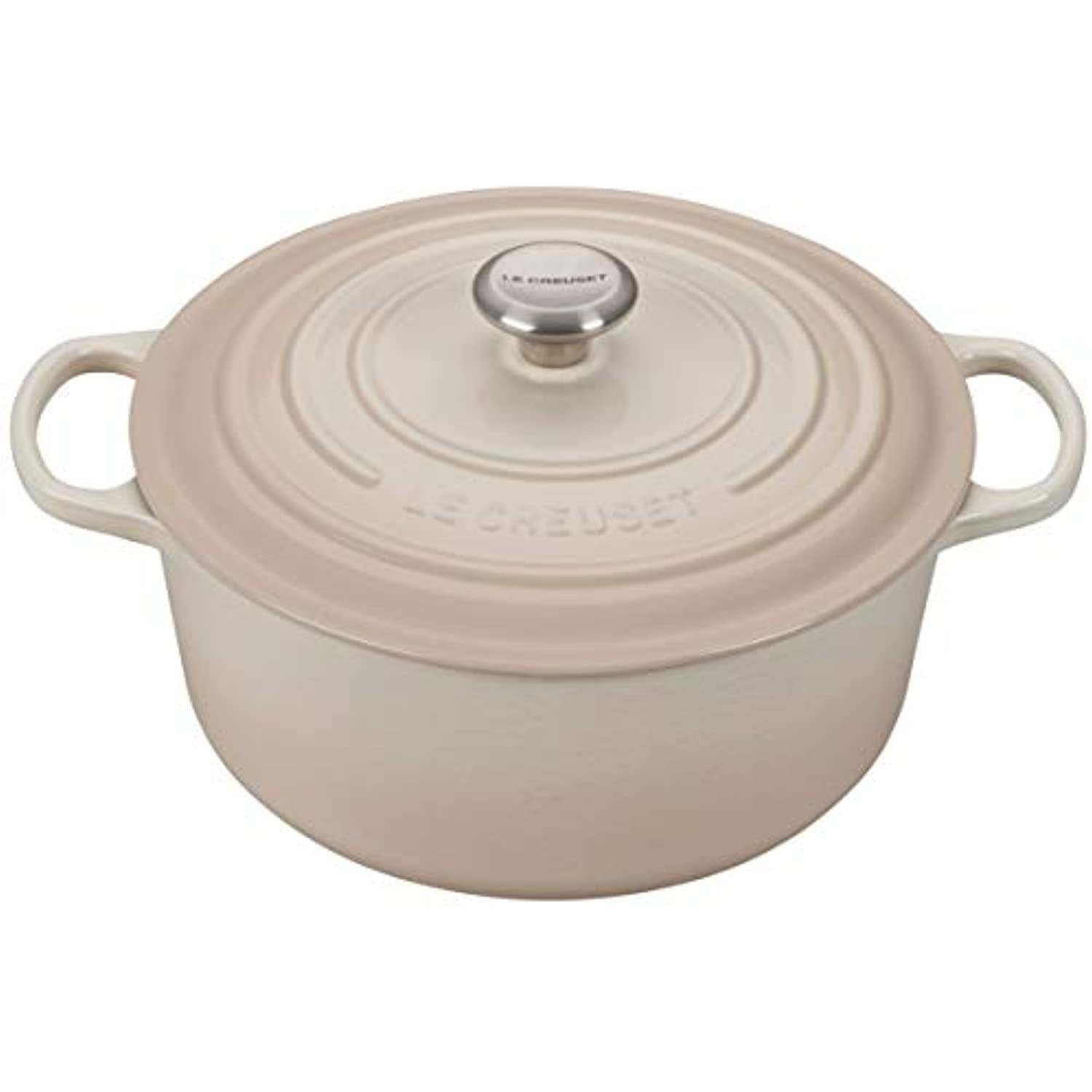 Meringue Enameled Cast Iron 7.25 qt. Dutch Oven