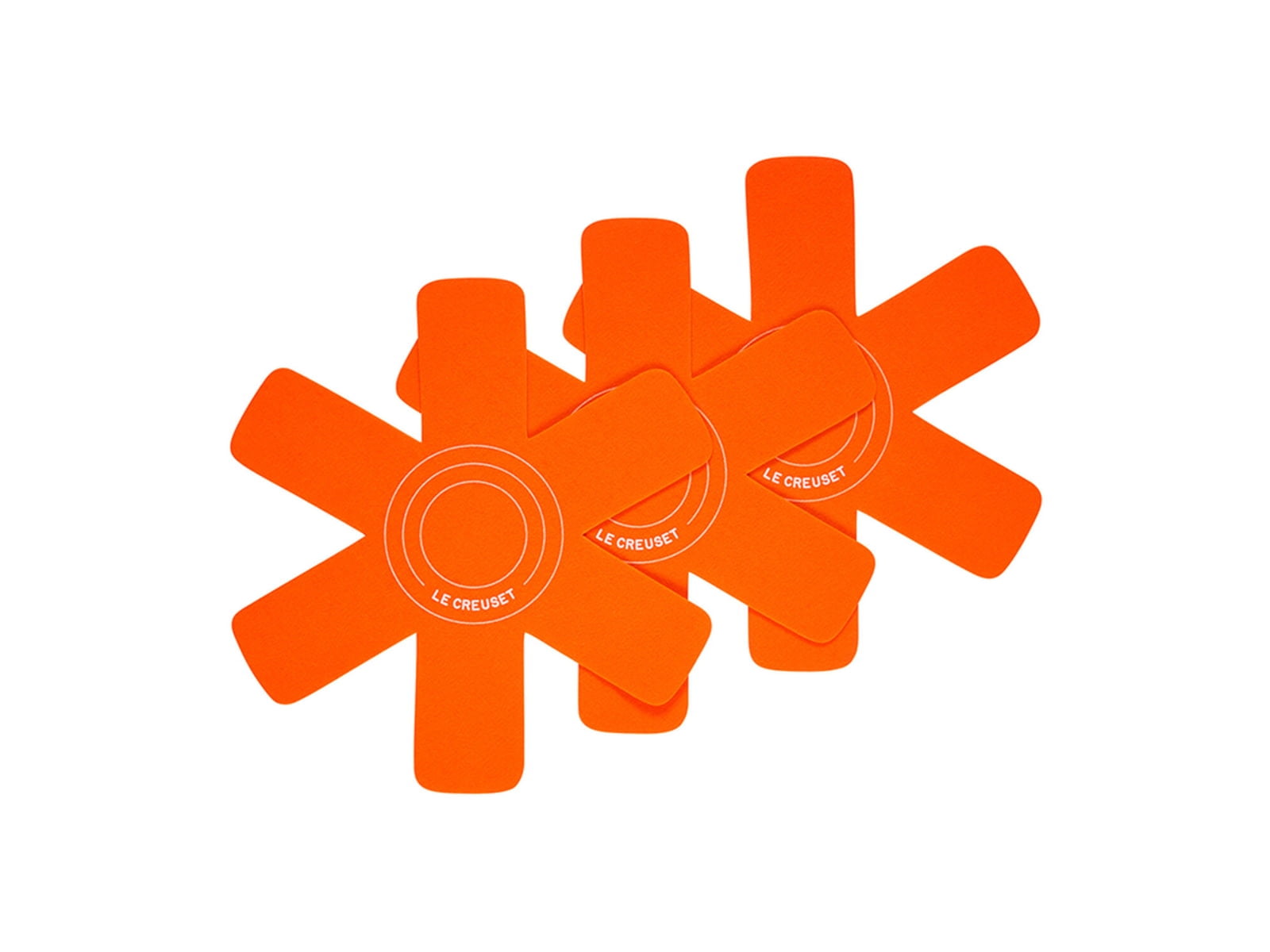 Le Creuset Felt Cookware Protectors - Set of 3, Flame, 15.75in