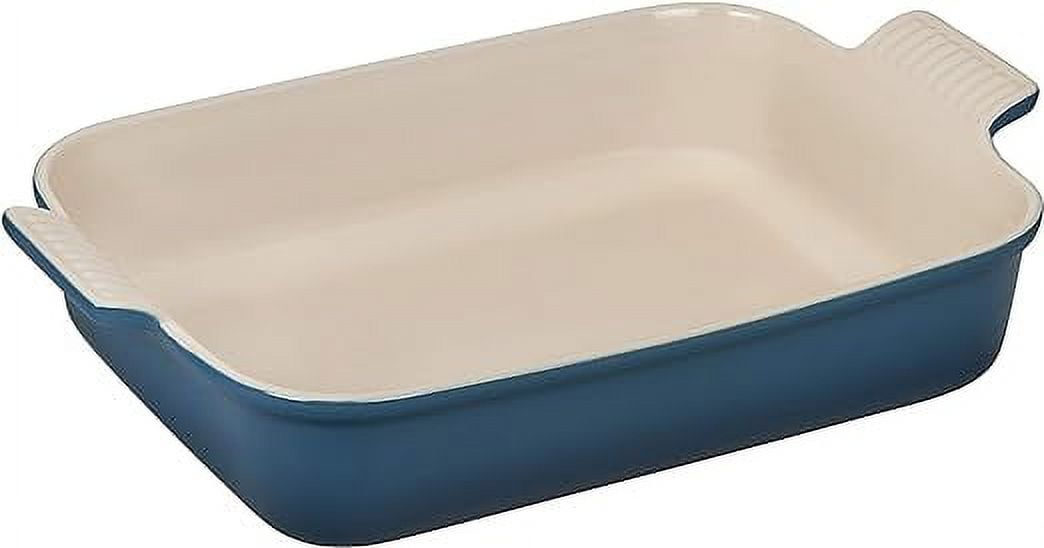 Le Creuset Heritage Stoneware 4 Quart Rectangular Dish Deep Teal
