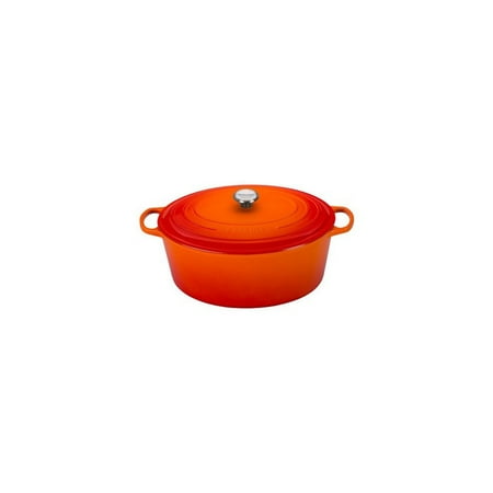 Le Creuset Signature Flame Enameled Cast Iron 15.5 Quart Oval Dutch Oven