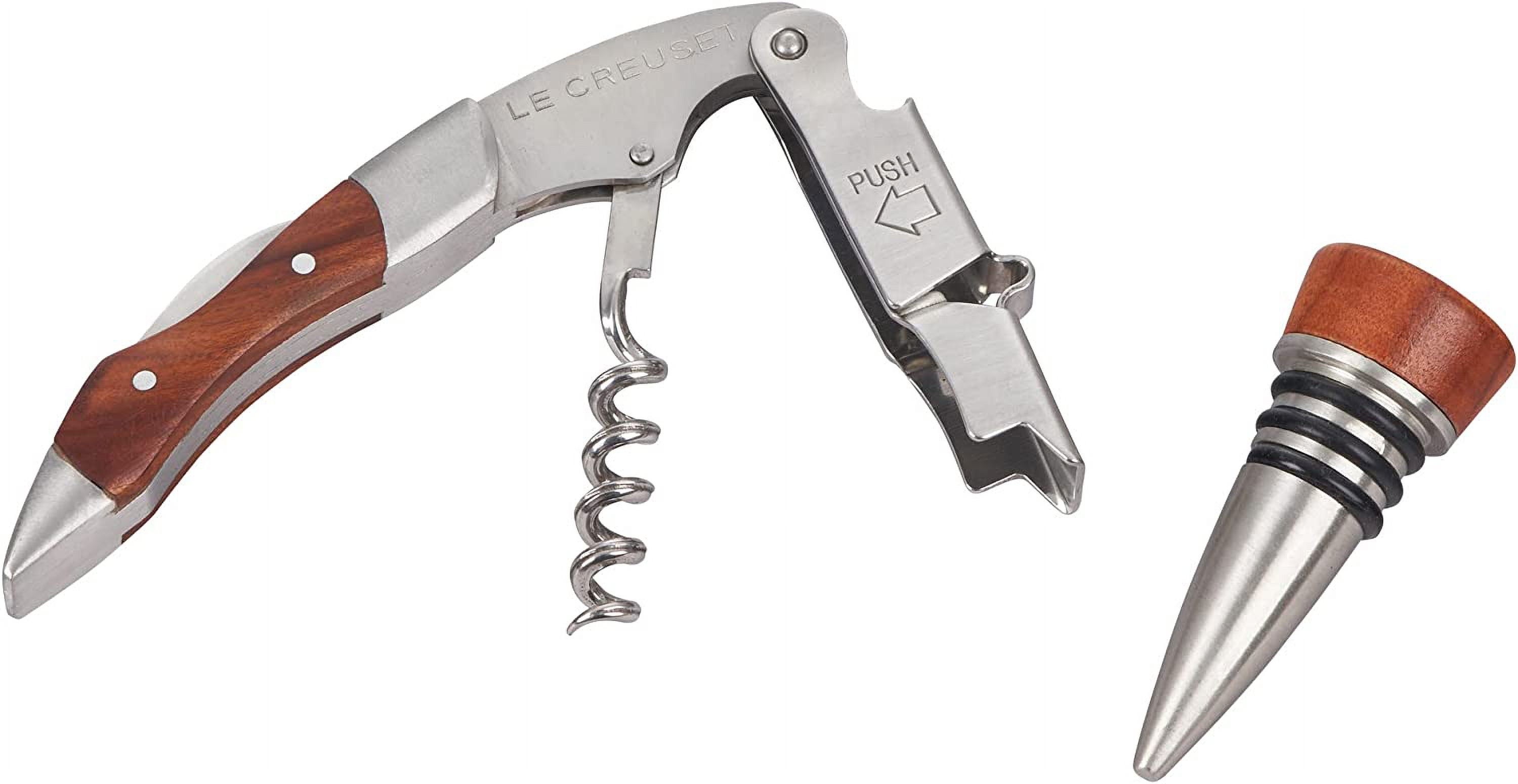 Le Creuset Waiter's Corkscrew and Stopper Gift Set, GS 190, Plastic