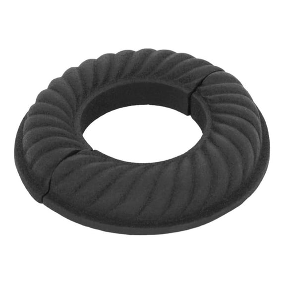 Le Cruller Radiator Flange Black 1-1/2" (IPS) pipe flange: 1-7/8" inside diameter; 3-7/8" outside diameter