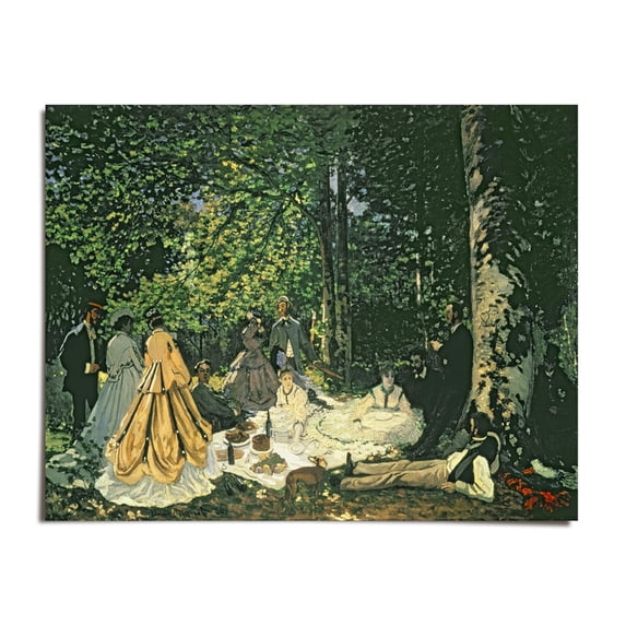 Le Dejeuner sur lHerbe - Claude Monet - 8.5x11 - Wall Art Print - UNFRAMED