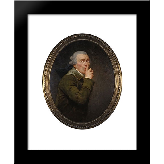 Le Discret 20x24 Framed Art Print by Joseph Ducreux