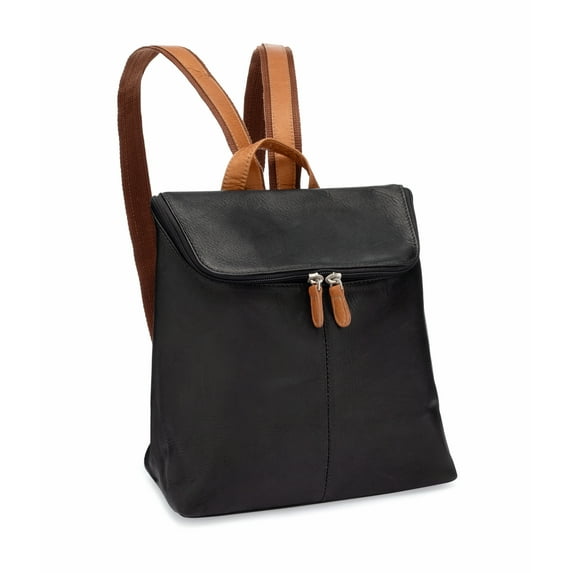 Le Donne Leather Accent Women’s Backpack Premium Full-Grain Colombian Leather Backpack Shoulder Bag