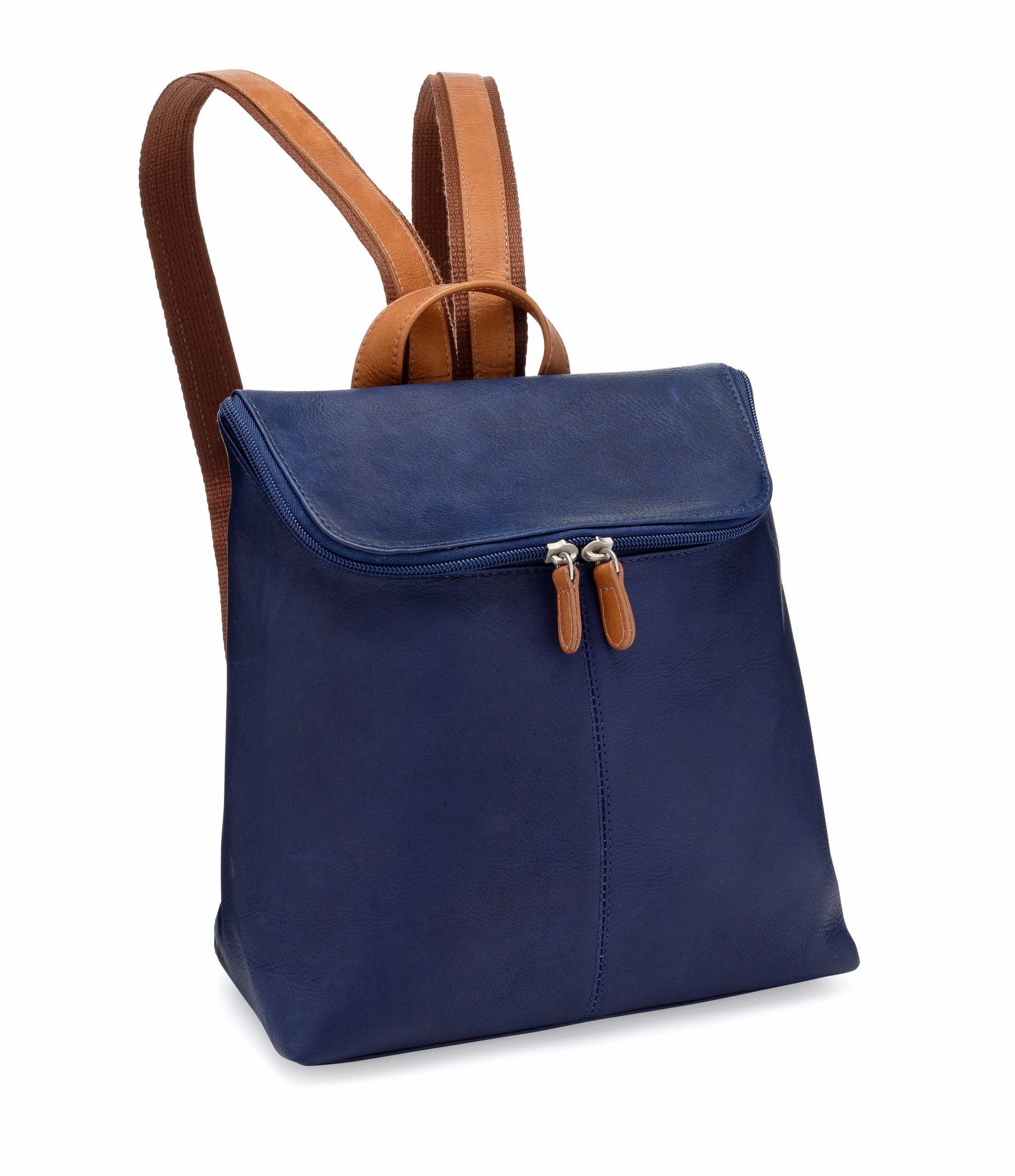 Le Donne Blue Leather Backpack Sloan Backpack | Full grain leather, versatile and  main image 3