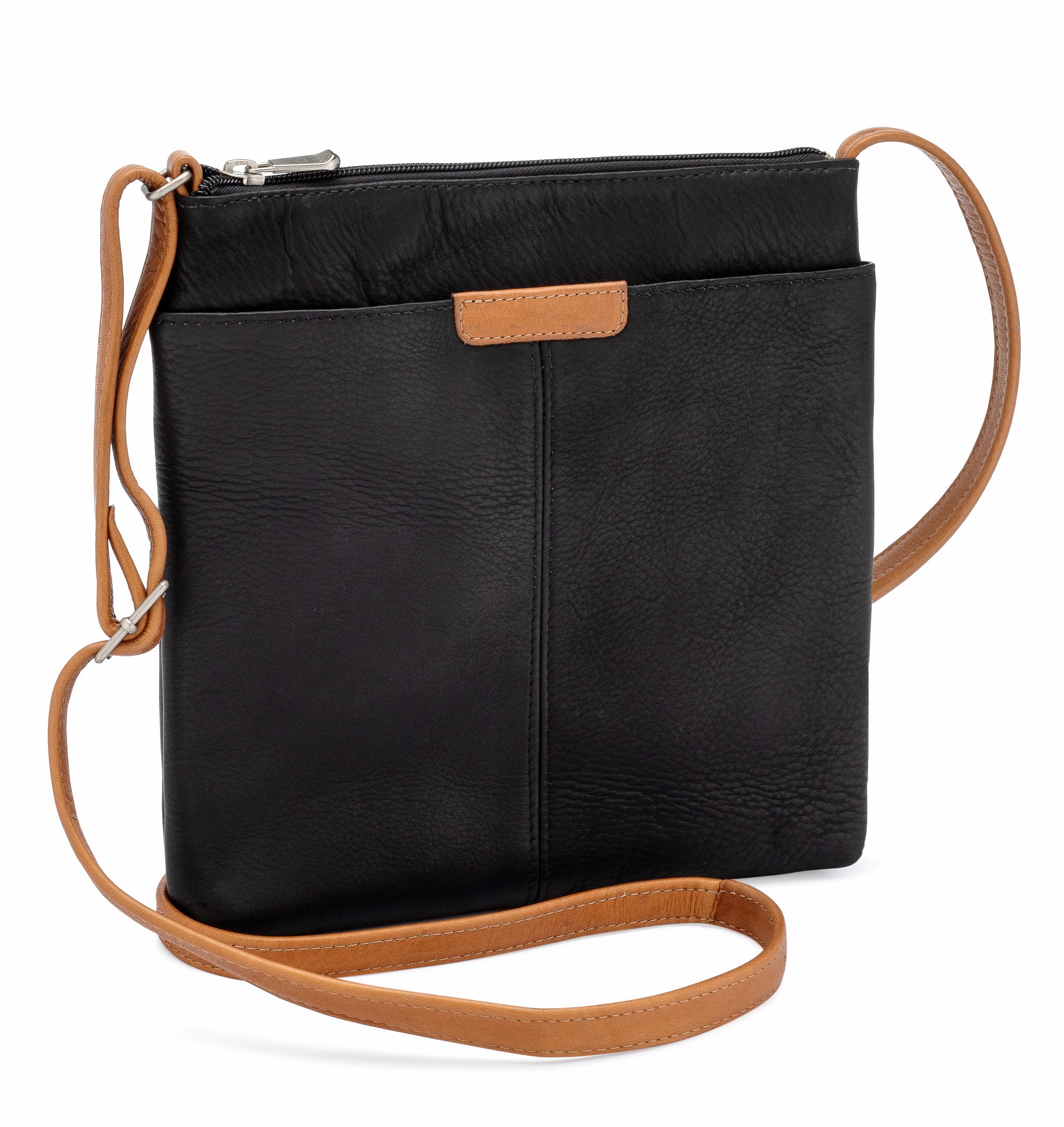 Le Donne Leather Cora Slip Pocket Crossbody Premium Full Grain