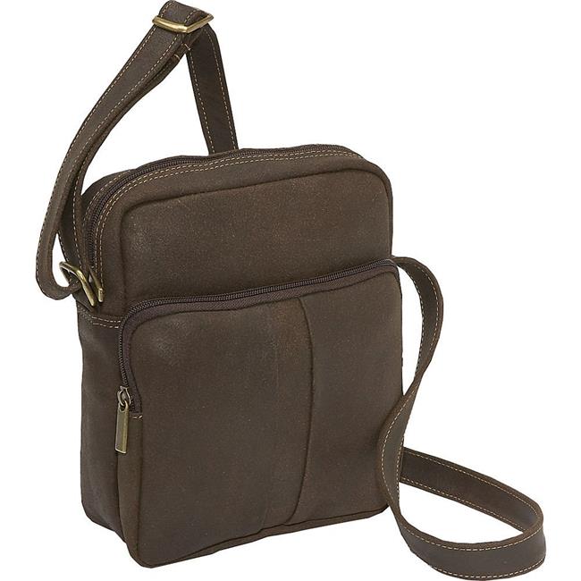 Le Donne Leather Distressed Leather Mens Day Bag DS-1505 - image 1 of 5