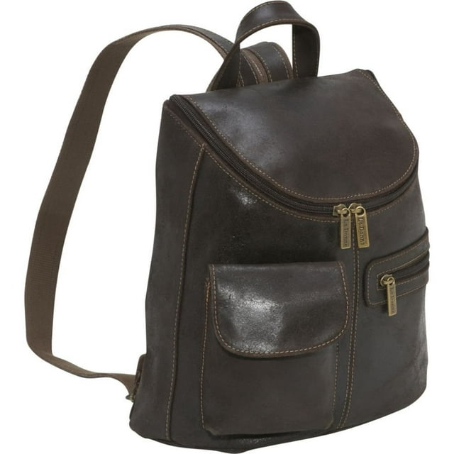Le Donne Leather Distressed Leather Womens Back Pack/Purse DS-9109