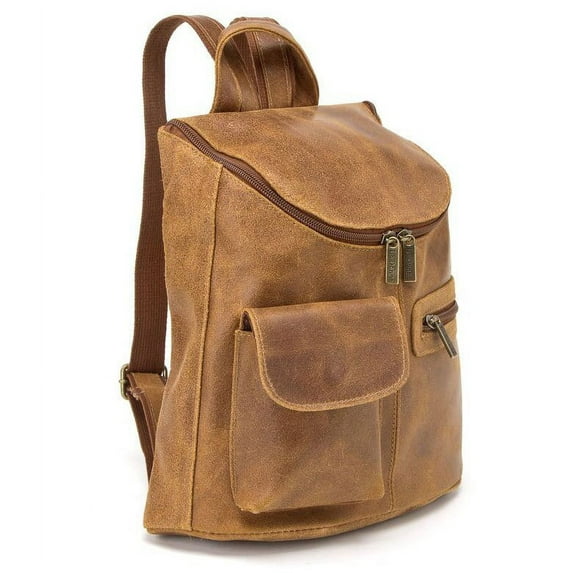 Le Donne Leather Distressed Leather Womens Back Pack/Purse DS-9109