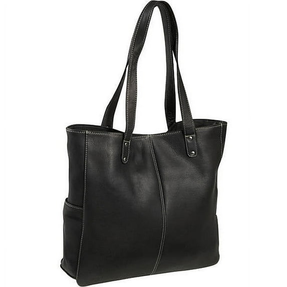 Le Donne Leather Double Strap Rivet Tote LD-2000