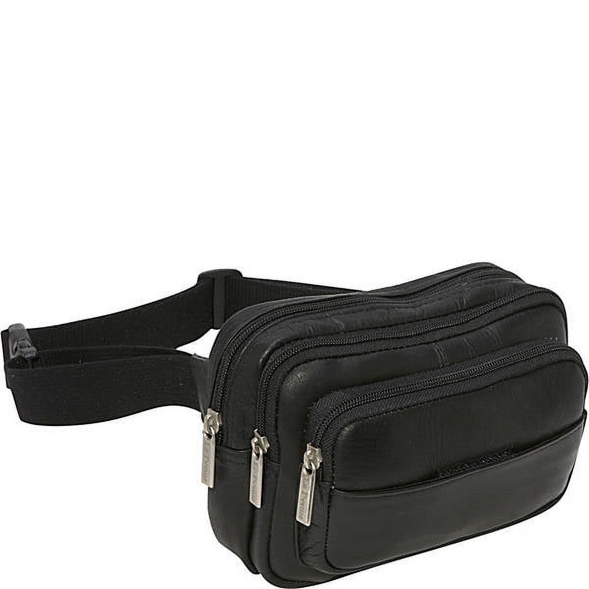 Le Donne Leather Four Compartment Waist Bag LD-9114 - image 1 of 4