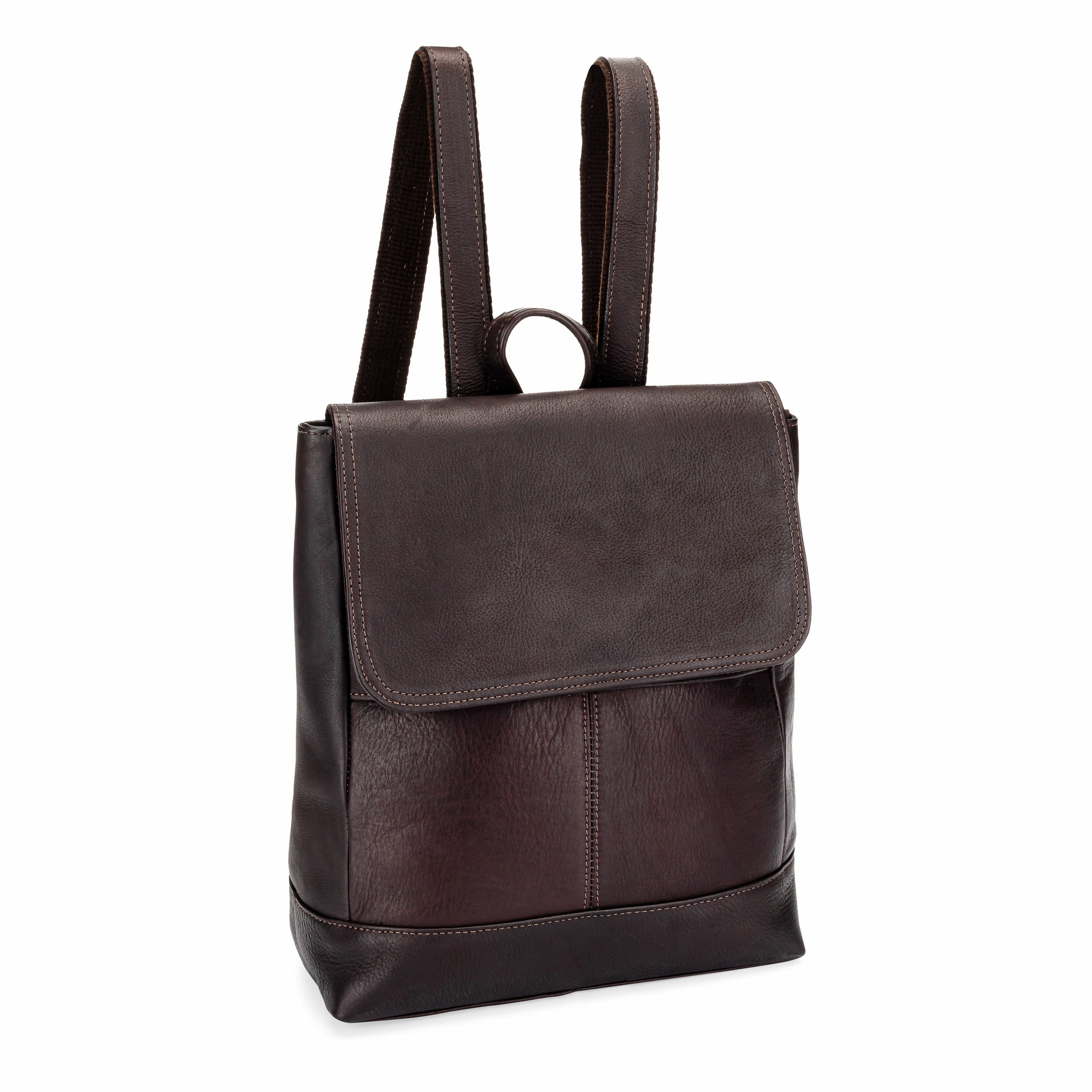 ●LE ABONNE● LUA BAGDARK BROWN AB249NBG003MDBFR Le Donne Leather Luna Women's Backpack Premium Full-Grain