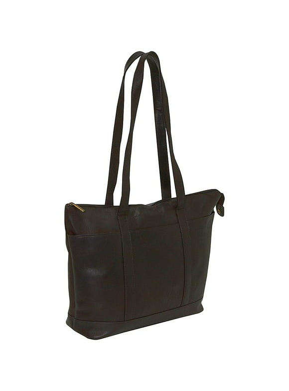 Le Donne Leather Medium Classic Pocket Tote Bag S-05