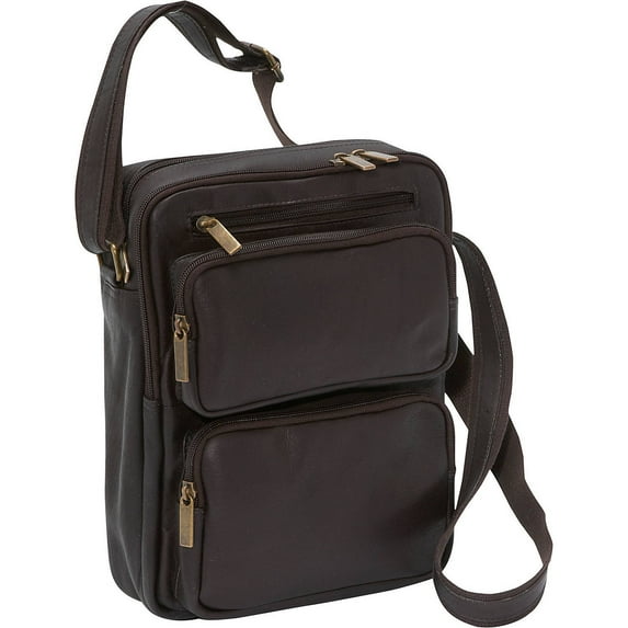 Le Donne Leather Multi Pocket Tech Friendly Mens Bag LD-083