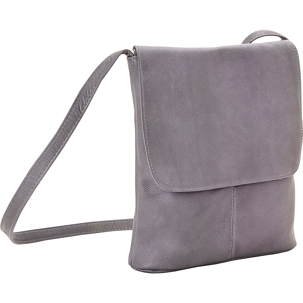 Le Donne Leather Simple Flap Over Crossbody Bag T-784 - image 1 of 8