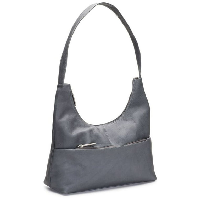 LEATHER HOBO BAG Everyday Leather Shoulder Bag Top Zip Bag 