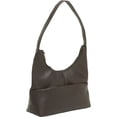 thumbnail image 1 of Le Donne Leather Top Zip Hobo Handbag TR-1003, 1 of 6