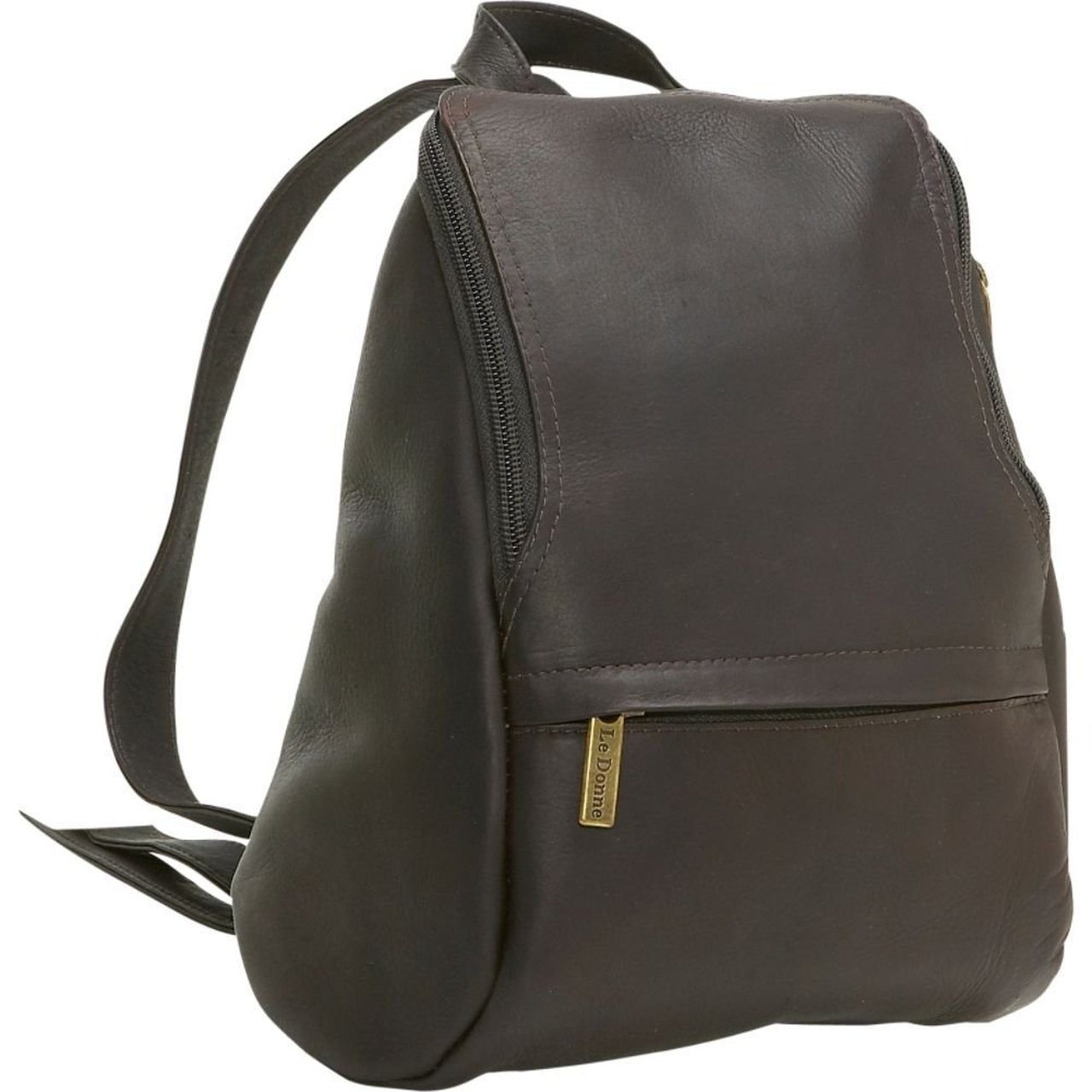Le Donne Leather U-Zip Mini Backpack LD-030 - image 1 of 5