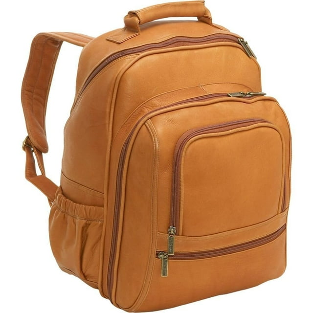 Le Donne Leather Vachetta Large Laptop Backpack T-620B-R