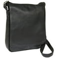 thumbnail image 1 of Le Donne Leather Vertical Flap Over Shoulder Bag H-149R, 1 of 5