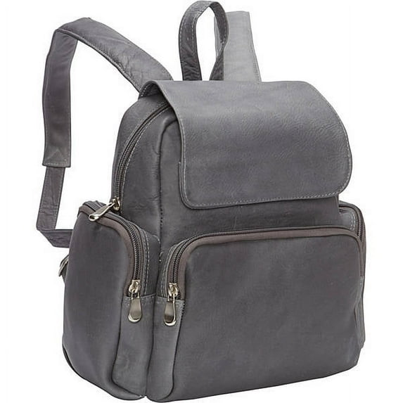 Le Donne Leather Womens Multi Pocket Backpack TR-125