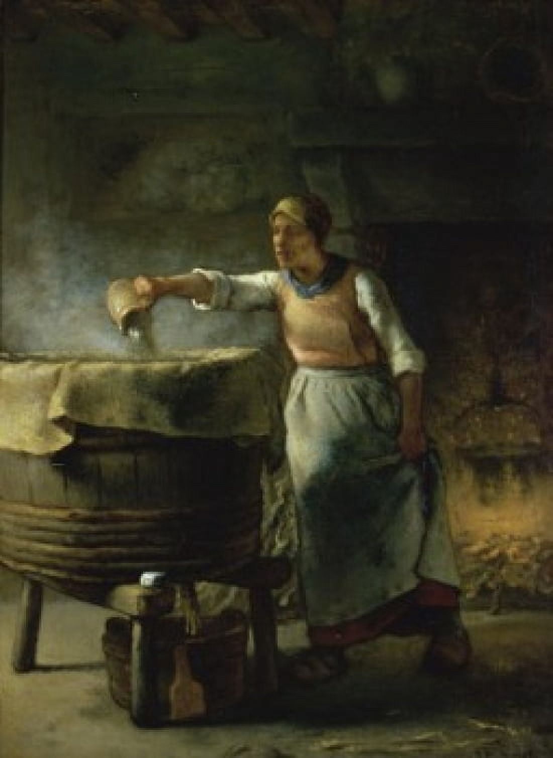 Le Femme au Puits  19th C Jean Francois Millet (1814-1875French)  Musee dOrsay Paris Canvas Art - Jean Francois Millet (18 x 24)