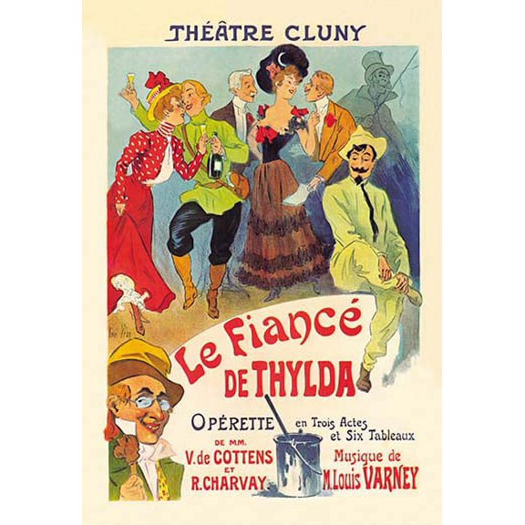 Le Fiance de Thylda Museum quality giclee print canvas wrap(20" x 30")
