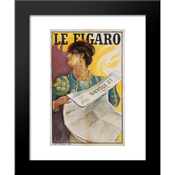 Le Figaro 20x24 Framed Art Print by Michel Simonidy