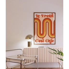 Le Freak Print Disco Print Music Poster Wall Art Disco Bold Typographic Quote Home Decor Office Wall Art