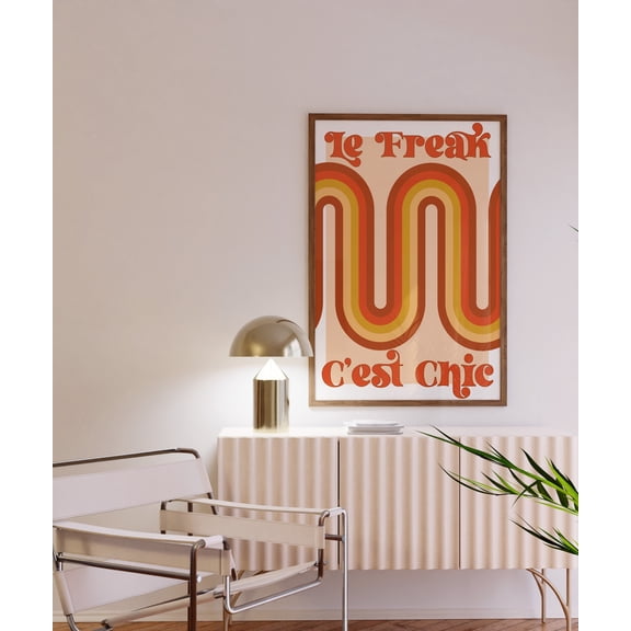 Le Freak Print, Disco Print, Music Poster, Wall Art, Disco, Bold, Typographic, Quote, Poster Only