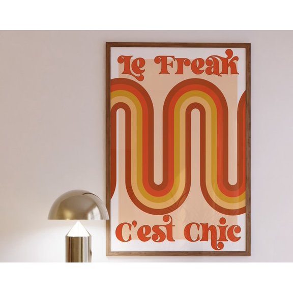 Le Freak Wall Art Print, Unframed Paper Poster 11x14in
