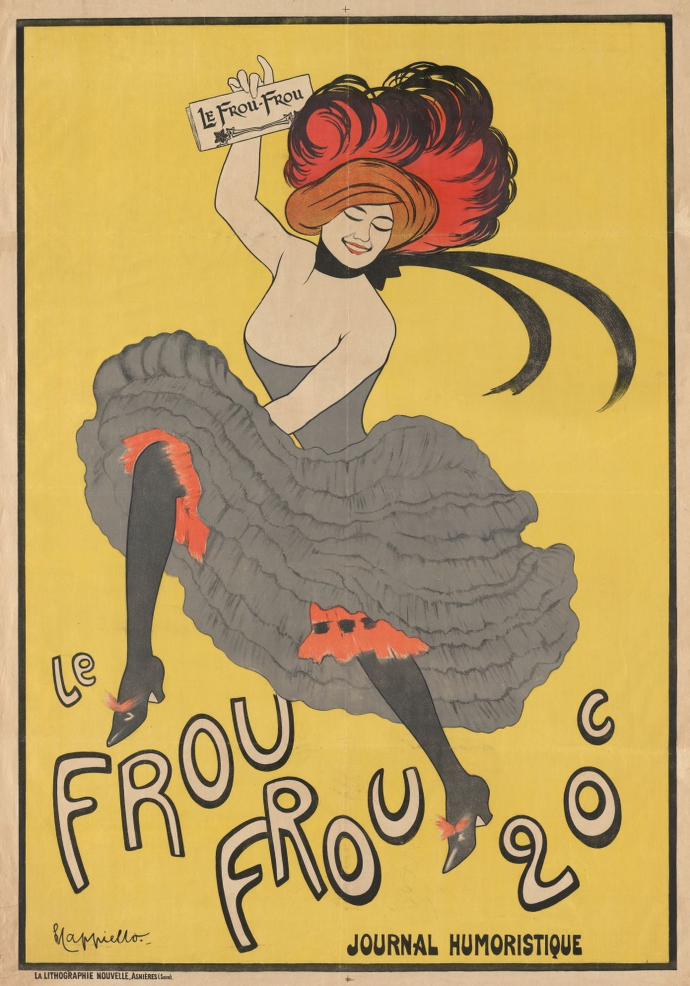 Le Frou Frou 1899 Canvas Art - Leonetto Cappiello (24 x 36)
